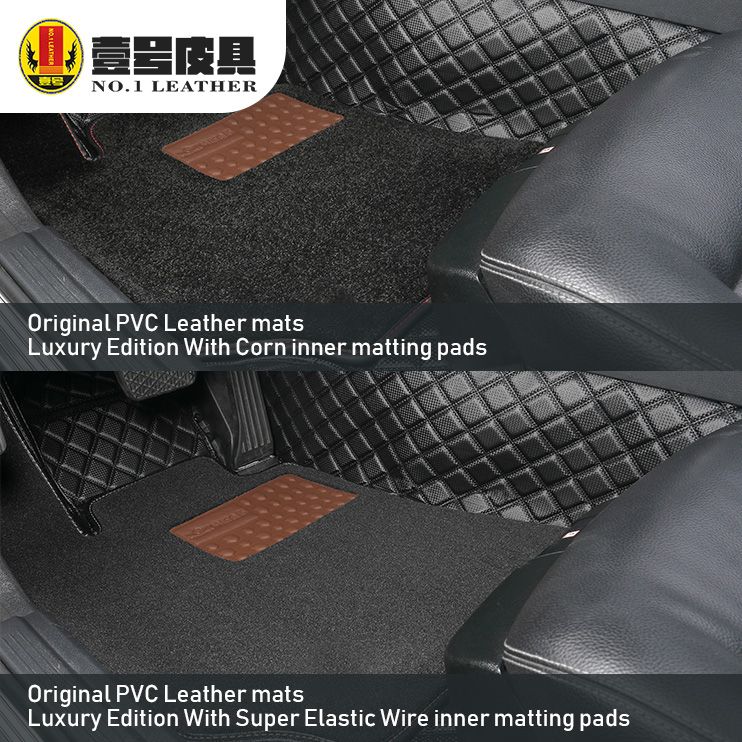 High quality best price Car Floor mattings with wood inner pads for various cars models OEM