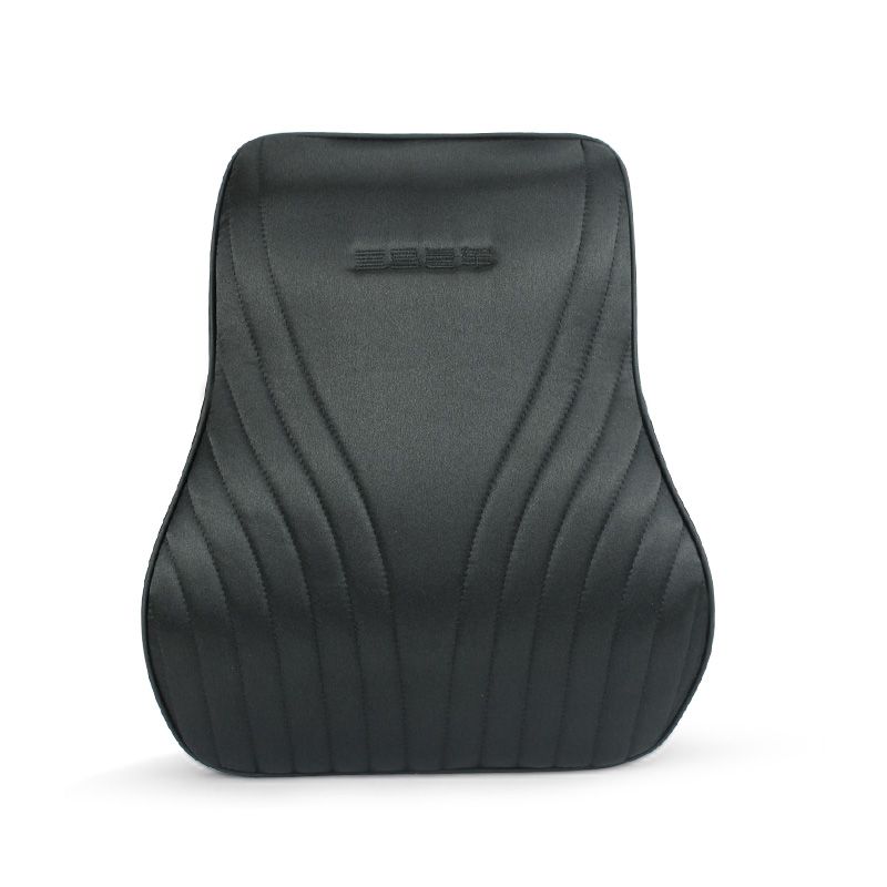 Car Headrest Lumbar Pillow Neck Back Support 100% Memory Foam Head Neck Seat Cushion with Ergonomically Design Soft Leather for Adjust Sitting Position Relief Neck Back Pain Muscle Tension