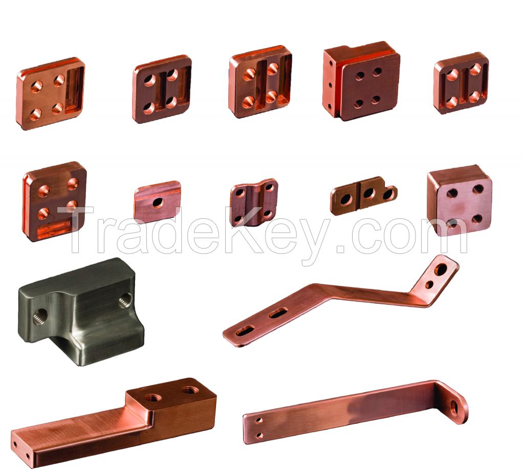 Manufacturer COPPER CONNECTION COMPONENTS Square Laminated Flat Bending Grounging Clip Earthing Low Price