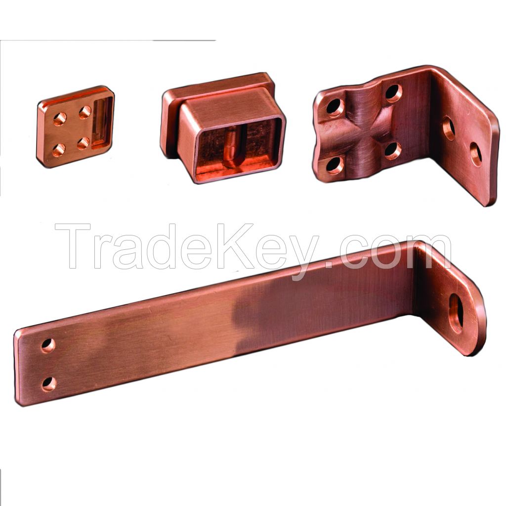 Manufacturer COPPER CONNECTION COMPONENTS Square Laminated Flat Bending Grounging Clip Earthing Low Price