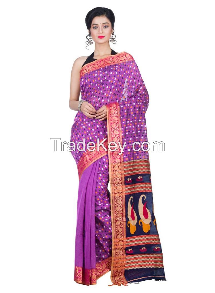Buy Latest Jamdani sarees online from Mirraw 