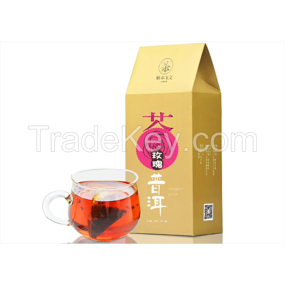 Chinese Famous High Mountain Picked Rose Puer  Tea