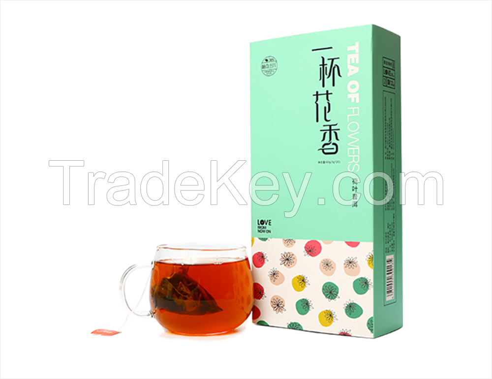 Lotus Leaf Tea Mixed With Chinese PuÃ¢ï¿½ï¿½er Tea Bags Pu-erh Herbal Tea Bags Bulk - 20 Bag