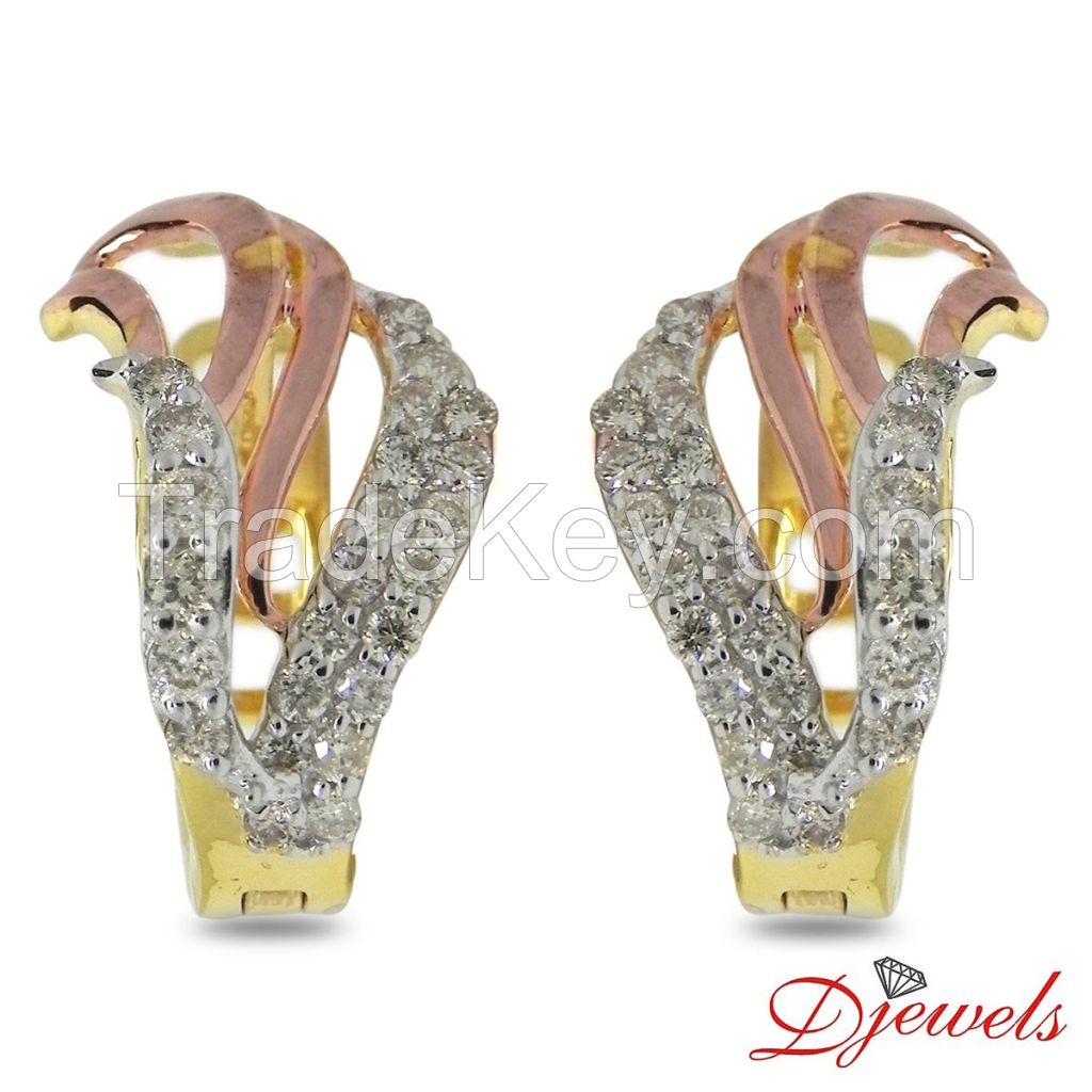 Diamond Olive Earrings