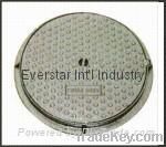 Round manhole cover and frame