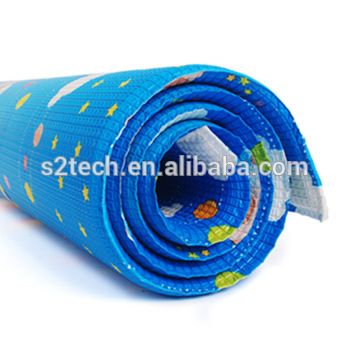 High quality edge pressed PU foam high density durable large size foam floor tiles baby play mat
