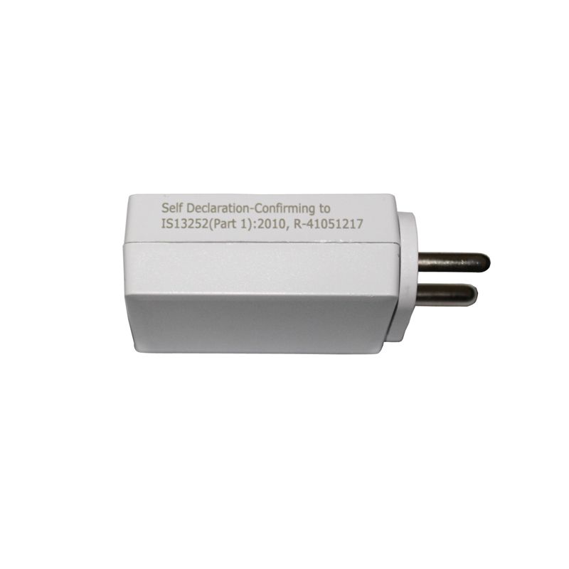 5W Wall 5V 1A 1000MA AC DC USB Charger Power Adapter with Indian Plug & BIS Approved for Mobile Phones