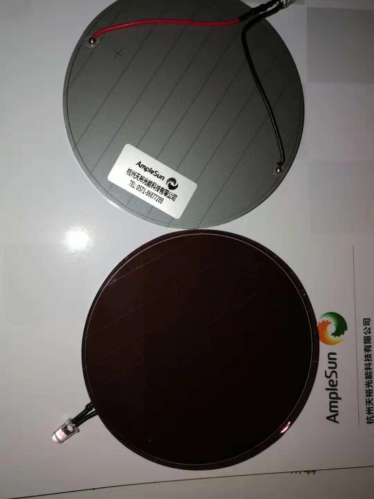 customized round solar panel withhole or not