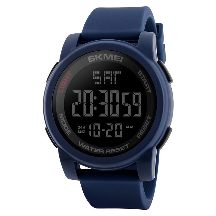 Hot SKMEI 1257  cheap wholesale Men Sports Watches Double Time Countdown Military Watch 50M Waterproof Digital