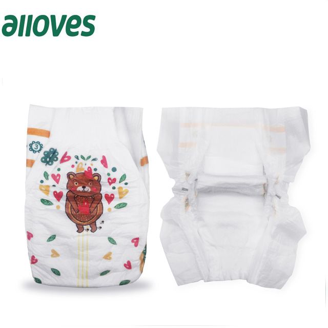 China Factory Non Woven Fabric Material and Disposable baby Diaper Type On Free Sample