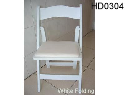 White folding chair HD0304