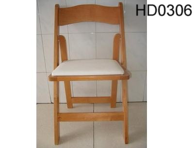 Natural folding chair HD0306