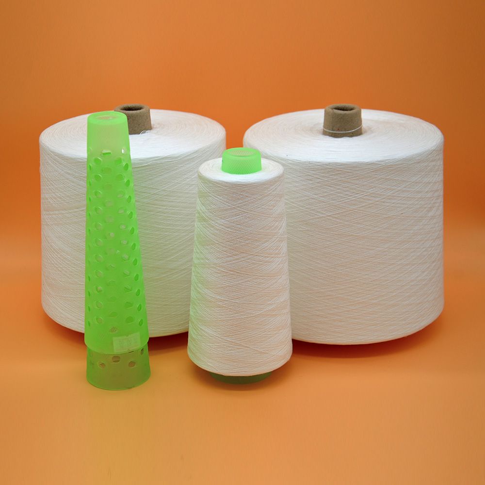 high strength 50s/2 100% spun polyester yarn paper cone yarn