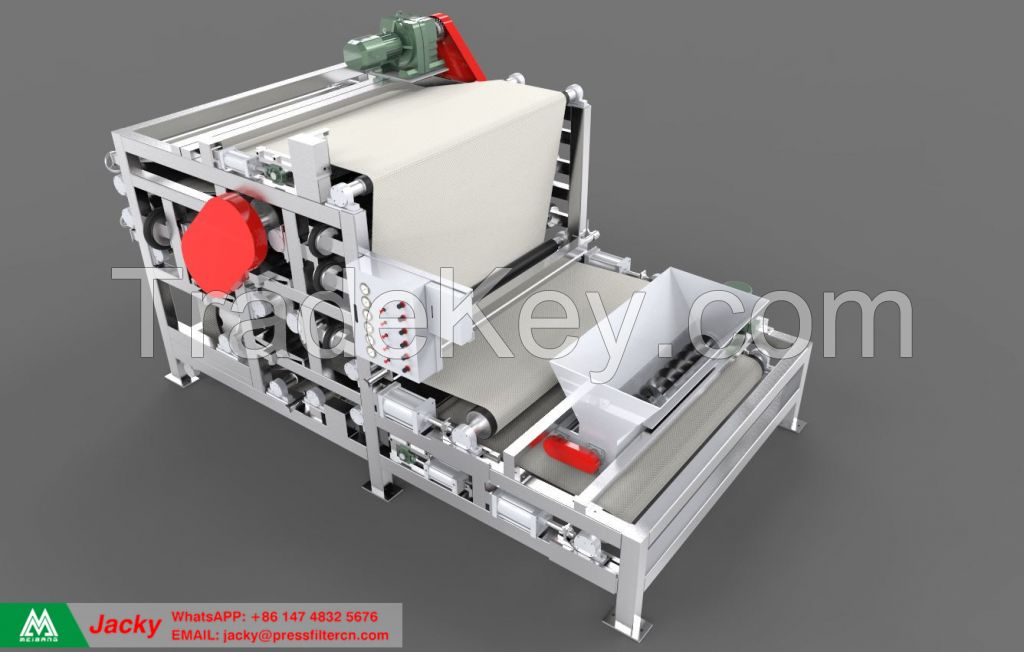 Roller Gauges press dewatering machine
