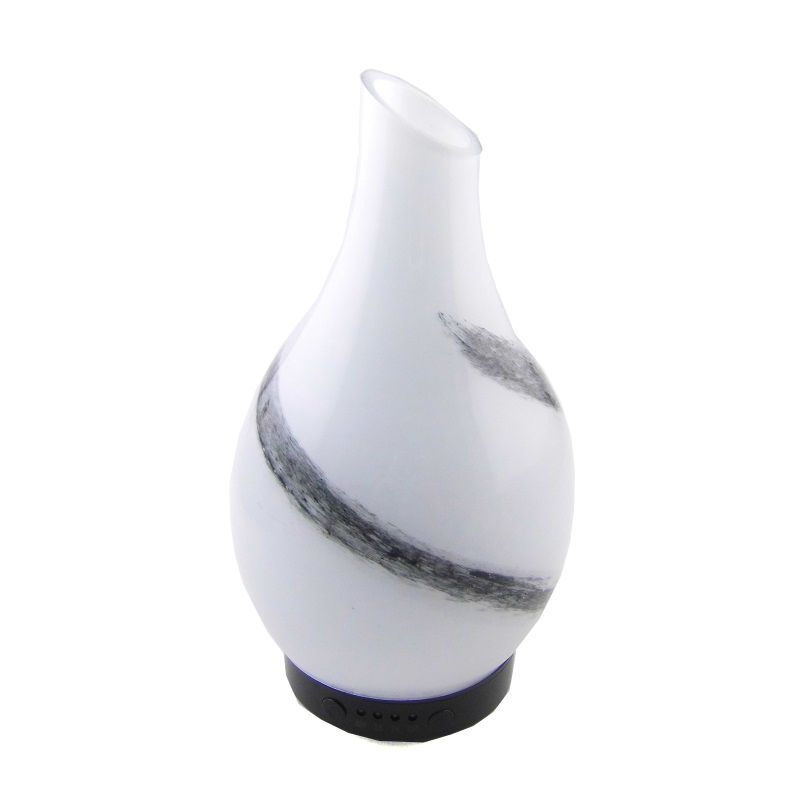 3D Vase Shape Glass Ultrasonic Humidifier With 7 Color LED Night Light