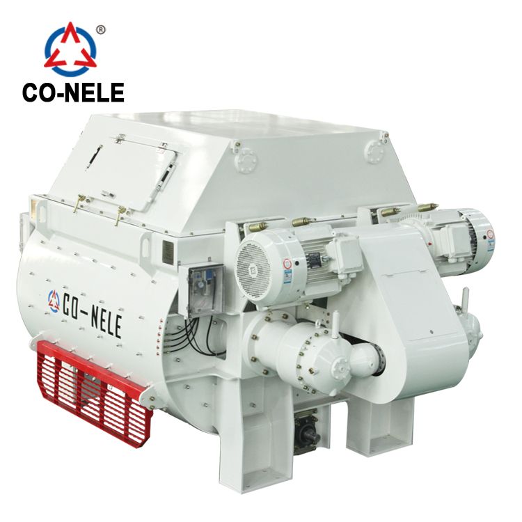 conele js1000 Portable electric twin shaft concrete mixer