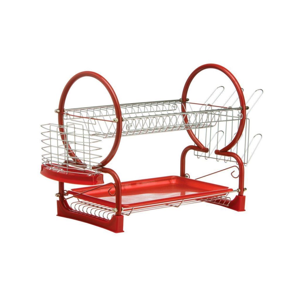 two tier dish drying rack