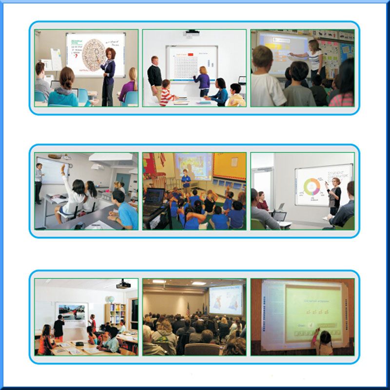 interactive whiteboard with 10 points for study and meeting