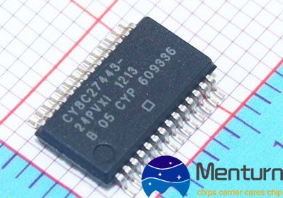 Soc CY8C27443 PSoc Microprocessor Programmable System-On-Chip Microcontroller IC integrated circuit Semiconductor Chip