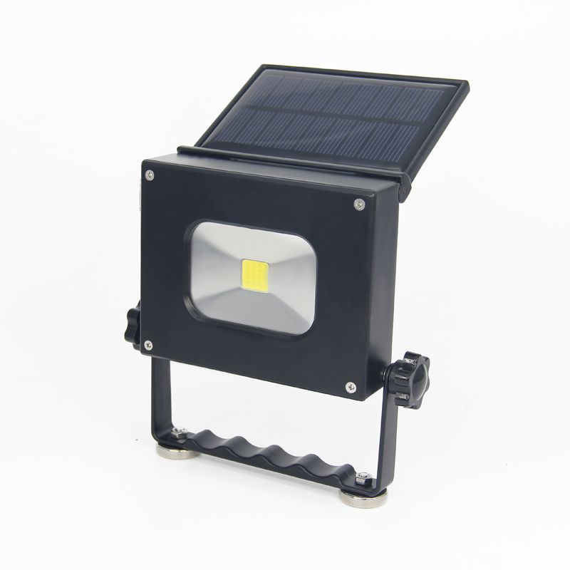led solar lamp portable 3 in 1 Mini Pocket work camping lamp 10W rechargeable solar led floodlight with Power bank/Magnet