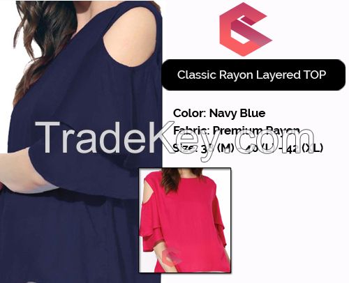 Rayon Layered Tops