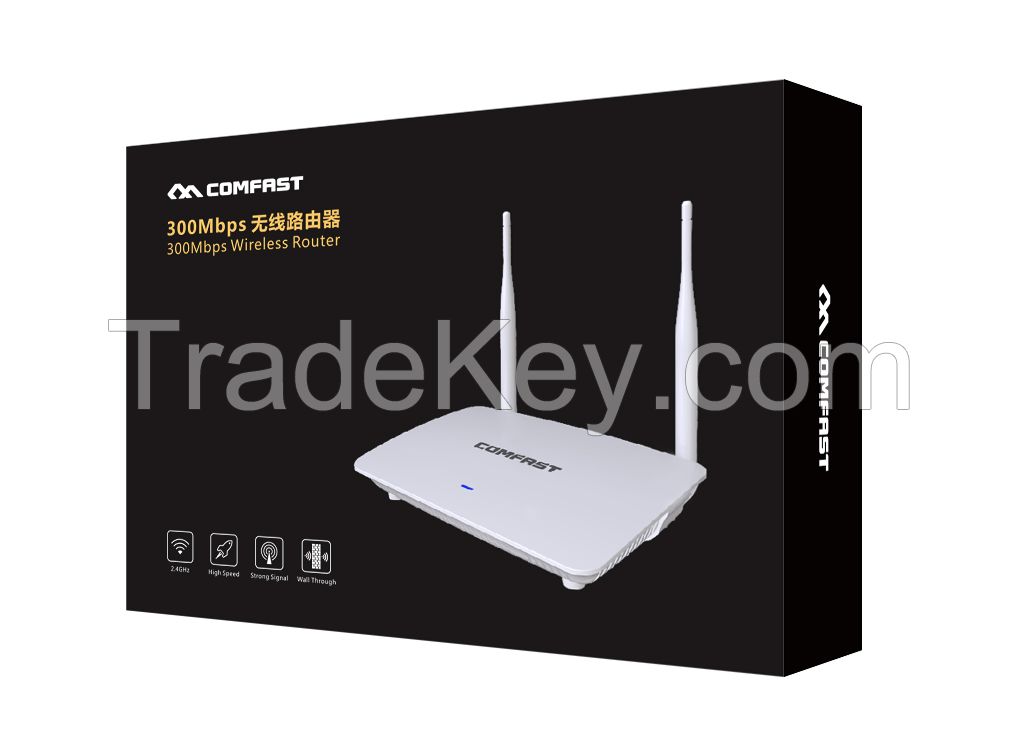 Family use mini wireless router 300Mbps 2.4GHz long range wifi router