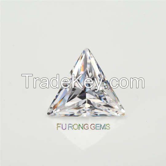 Wholesale Triangle Cut Cubic Zirconia Diamond AAAAA Grade Loose CZ diamond VVS Eye Clean