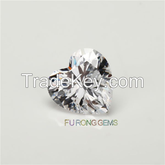 Wholesale heart Shape Cubic Zirconia Diamond AAAAA Grade Loose CZ diamond Heart Cut VVS Eye Clean