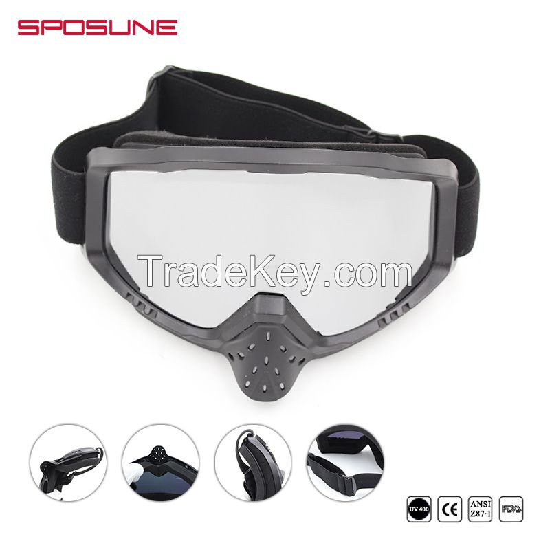 Motocross Motorcycle Mx Goggles With Nose Guard