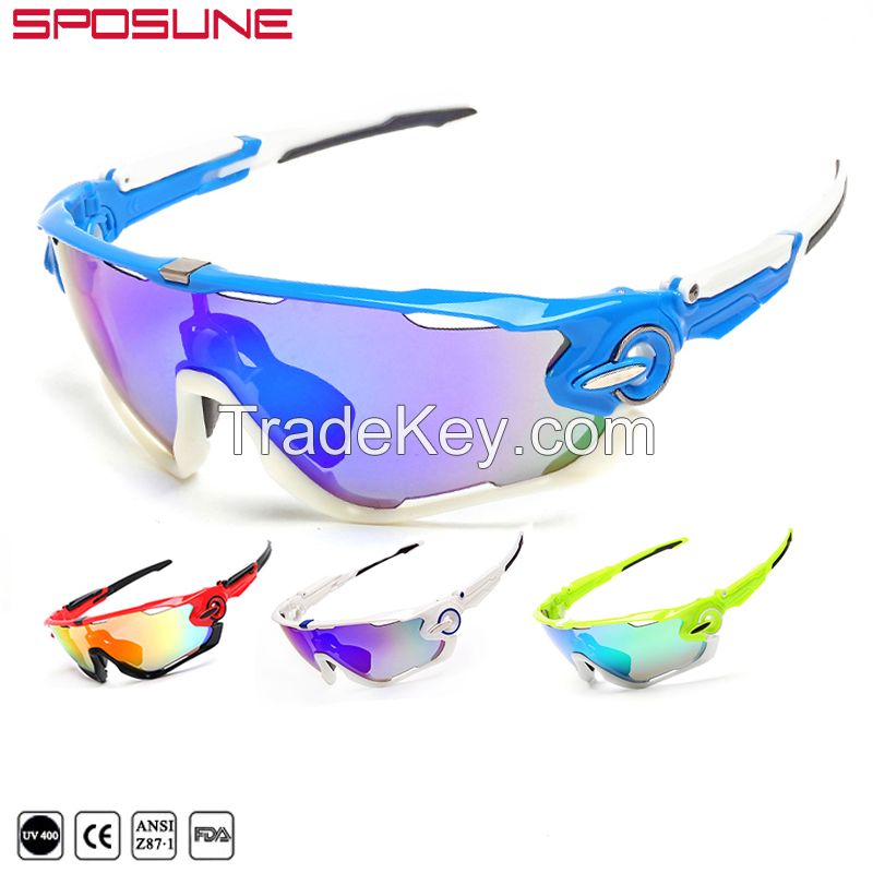 cycling outdoor sport polarized mirror sunglasses