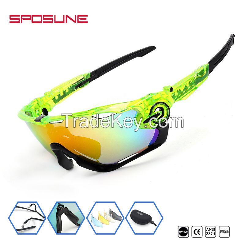 cycling outdoor sport polarized mirror sunglasses