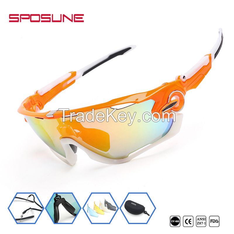 cycling outdoor sport polarized mirror sunglasses