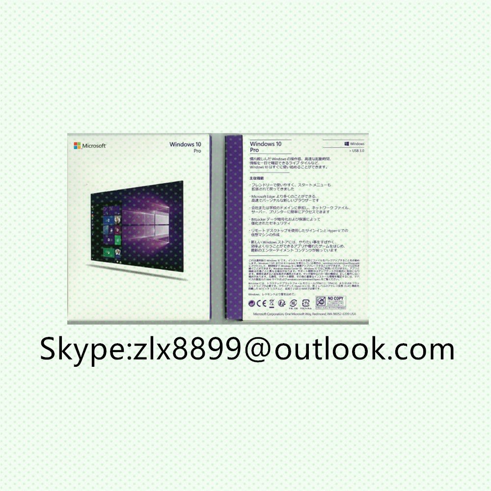 Windows 10 WIN10 Windows 10pro OEM Coa Sticker ,DVD Pack