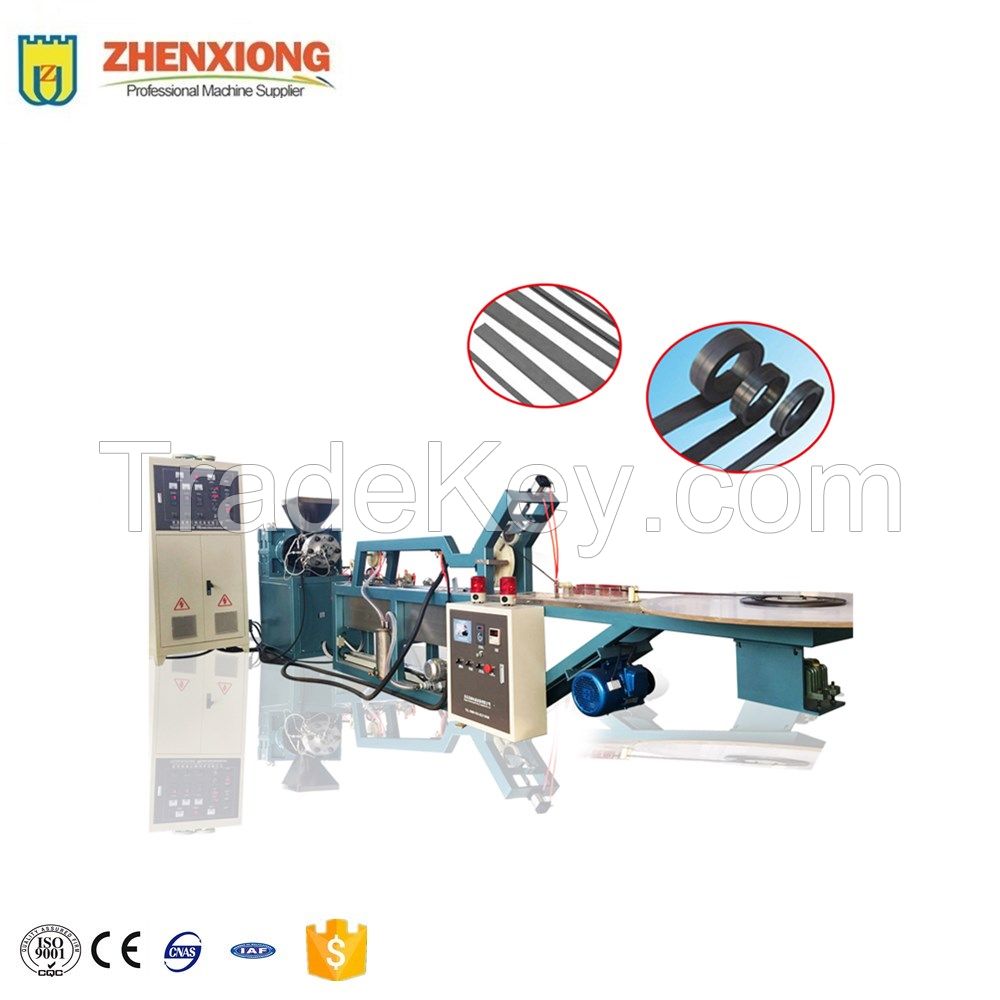 Automatic magnetic strip extrusion line
