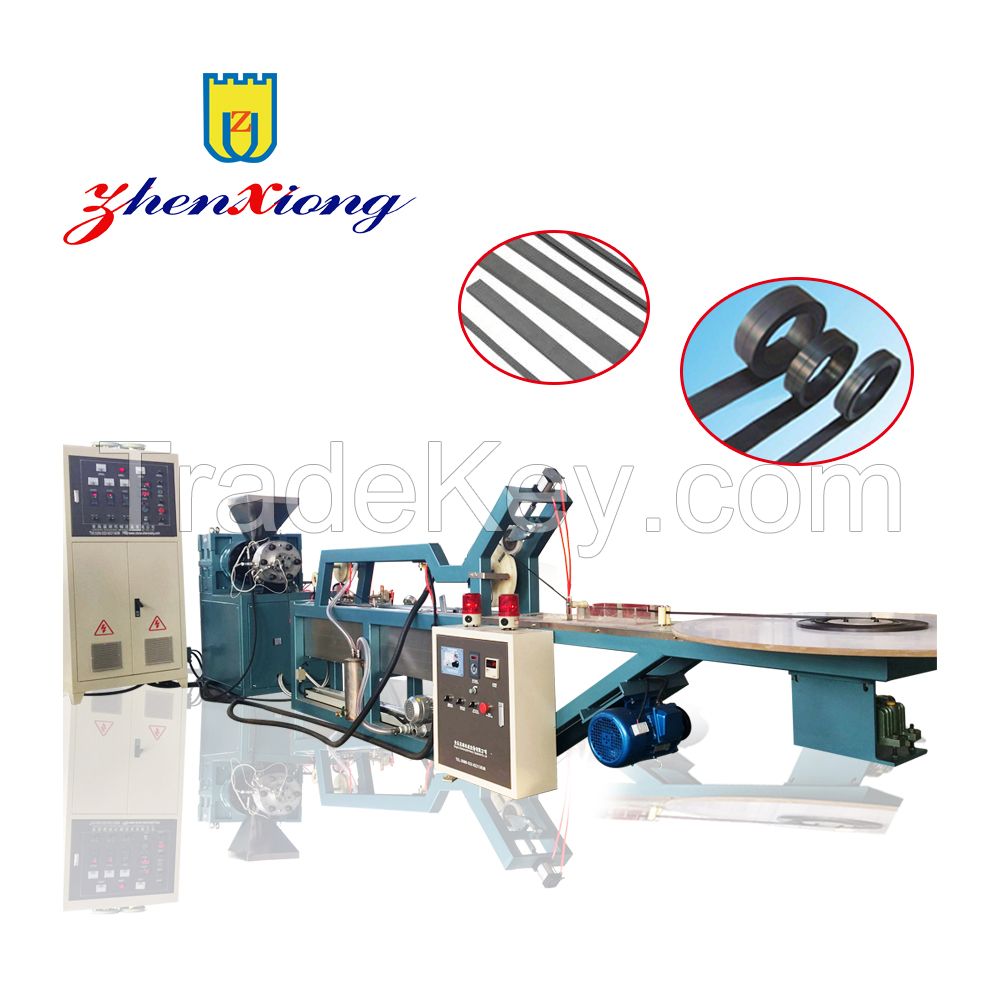 Automatic magnetic strip extrusion line