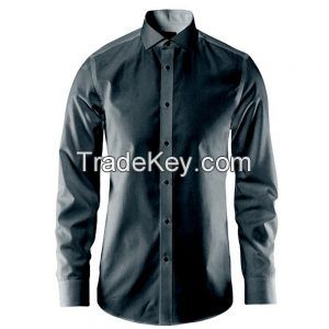 Non-iron Grey plain shirt