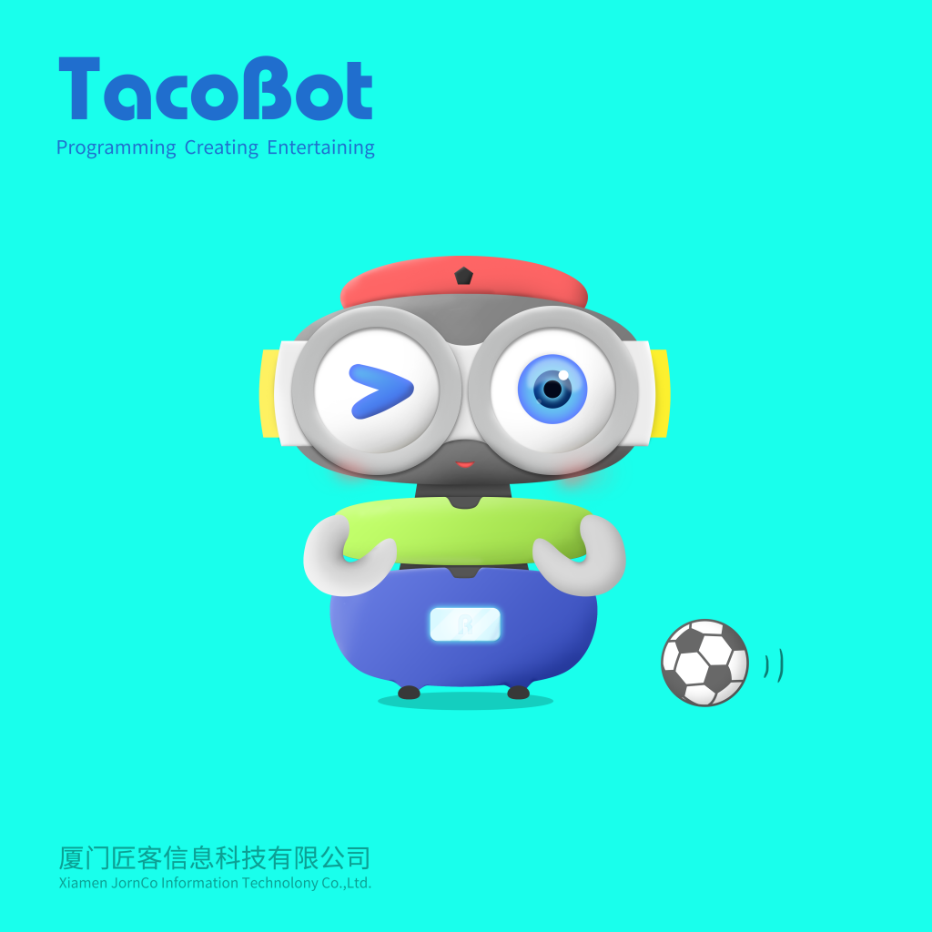 TacoBot, a humanoid coding robot that guides children to learn STEM skills