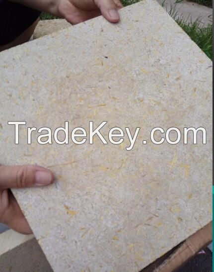 Inorganic gelatinous plant fiberboard