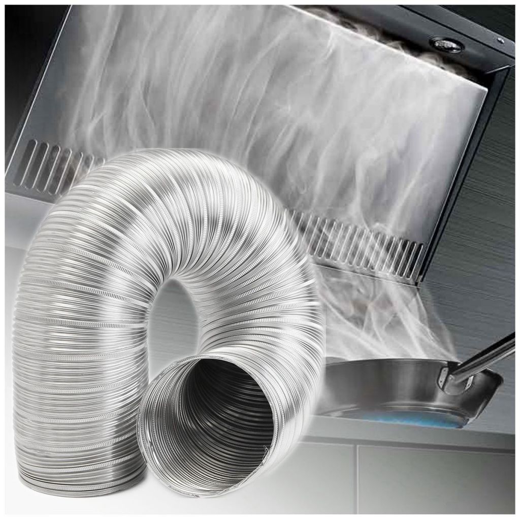 4 inch semi rigid aluminum flexible duct for kitchen 