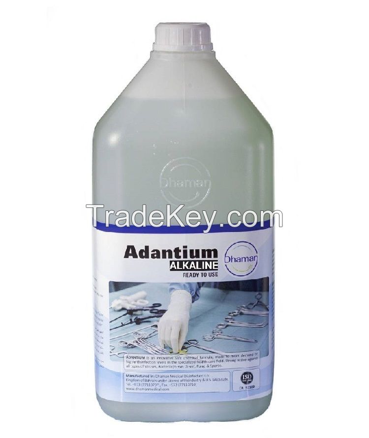 Adantium Alkaline instrument cleaner and disinfectant (Gallon of 5 litres)