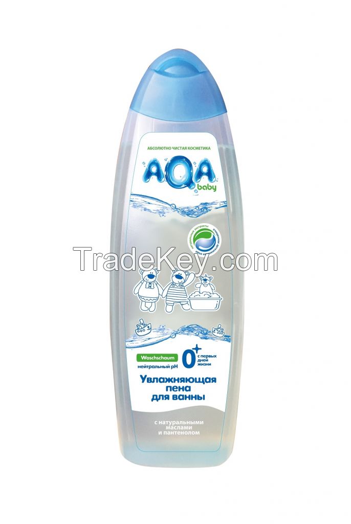 Aqa Baby Bath Foam, Shampoo 2in1, Cream Gel