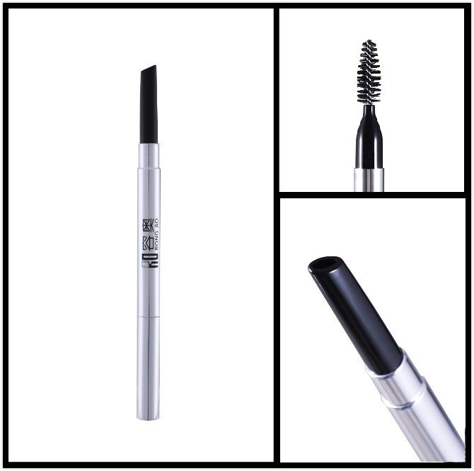 Eyebrow pencil container/tube, 2 in 1 eyebrow pencil container/tube, auto eyebrow pencil container/tube