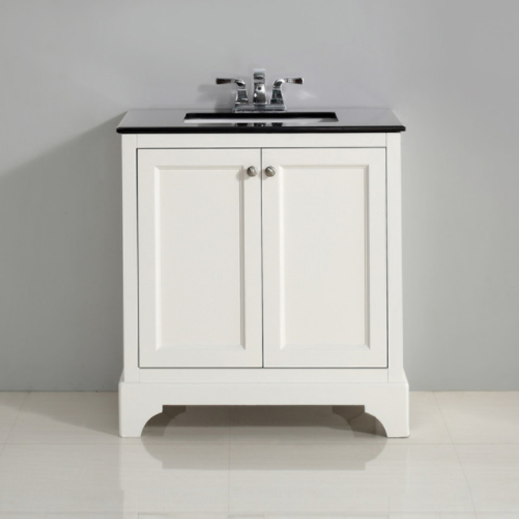 Chartres Granite-Top White Single Vanity