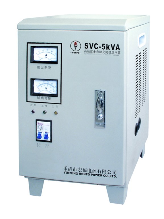 Single-phase Fully Automatic AC Voltage Regulator(SVC-5kVA)