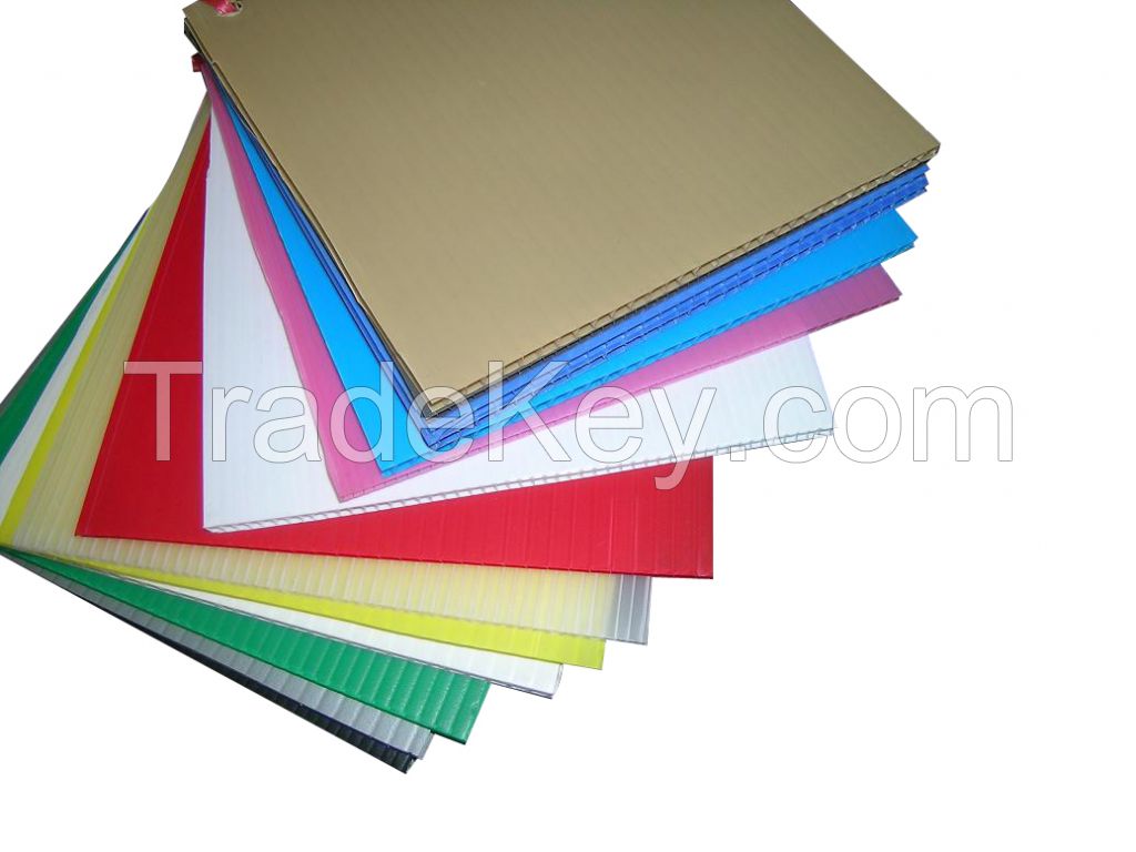 PP plastic corrugated sheets/board
