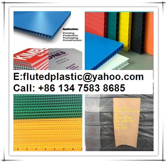 Corflute board/Coroplast sheet/PP corrugated sheet for flooring protection packing printing