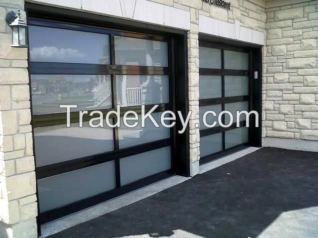 Aluminum Glass Sectional Garage Door