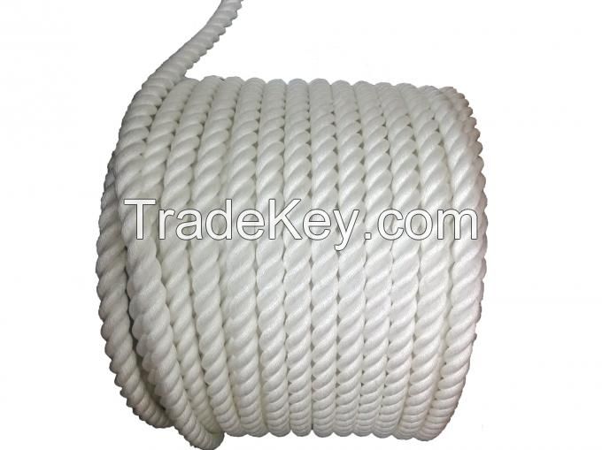 Polypropylene mooring rope