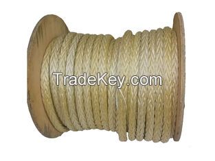Supply Diameter 4mm-160mm 12 Strand High Performance UHMWPE Towing Rope / Mooring Rope With Best price