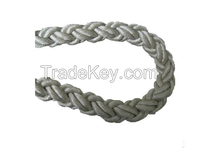 White Double Braided Mooring Rope With 2 Meters Canva Protected Both Ends Good Price And Best Quality